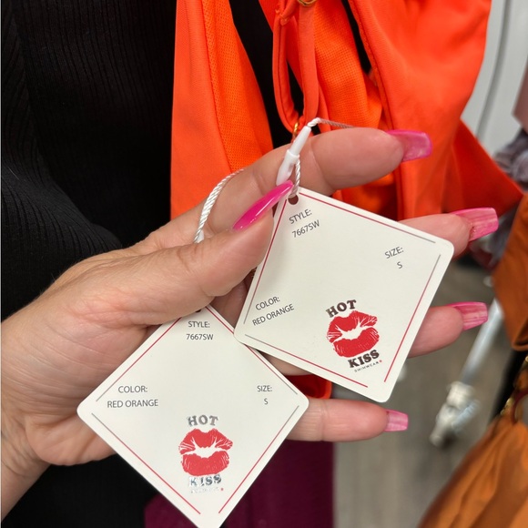 NWT Sunkissed Babe 2 Piece Bikini - Orange - Picture 6 of 6